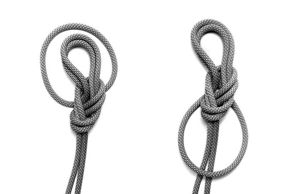 nodo delle guide doppio con frizione