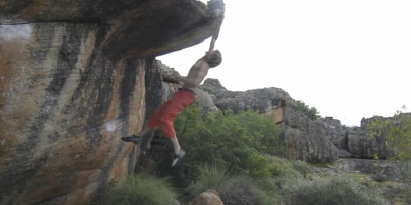 lancio arrampicata