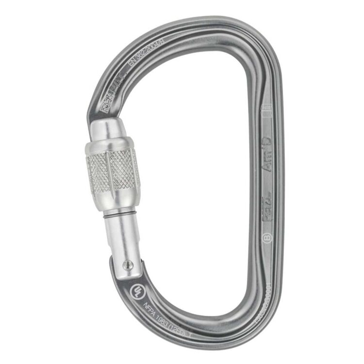 moschettone a d con ghiera PETZL