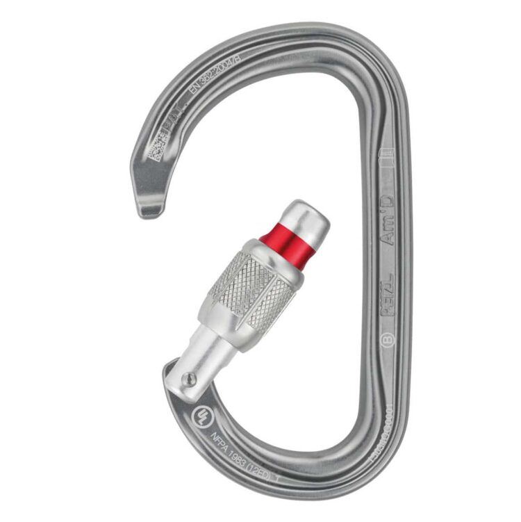 moschettone a d con ghiera PETZL
