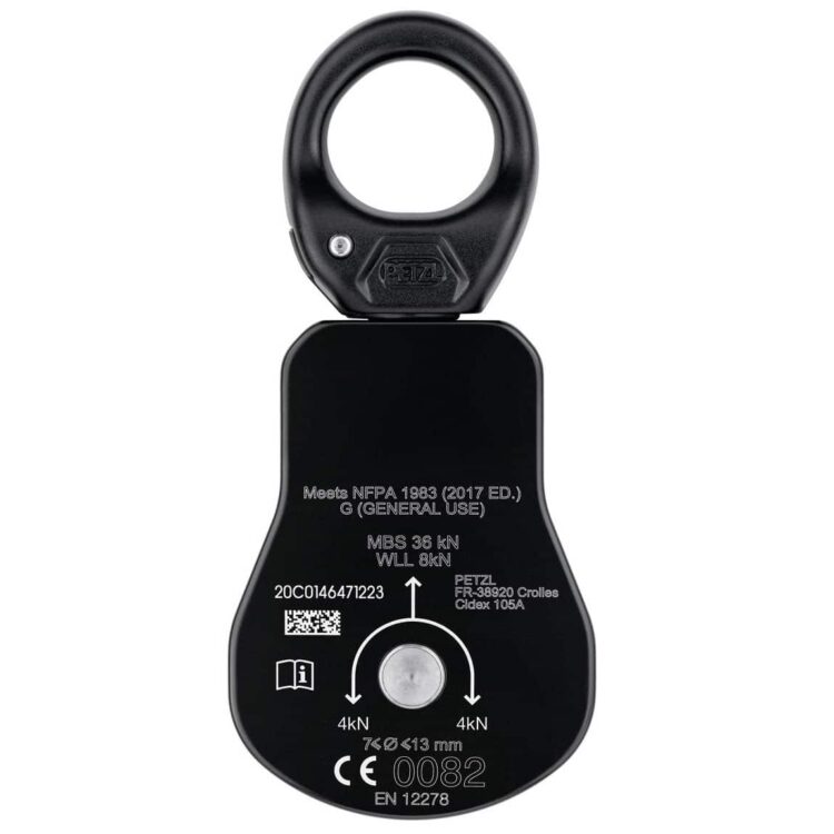 Petzl Spin L1 Very high efficiency single pulley with swivel - Image 2