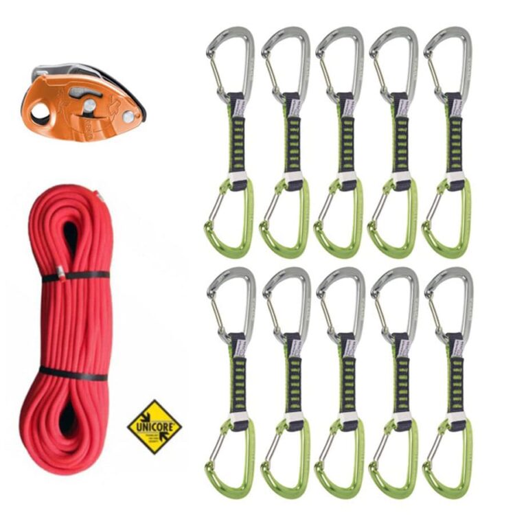 Start climbing kit 06 corda rinvii e assicuratore