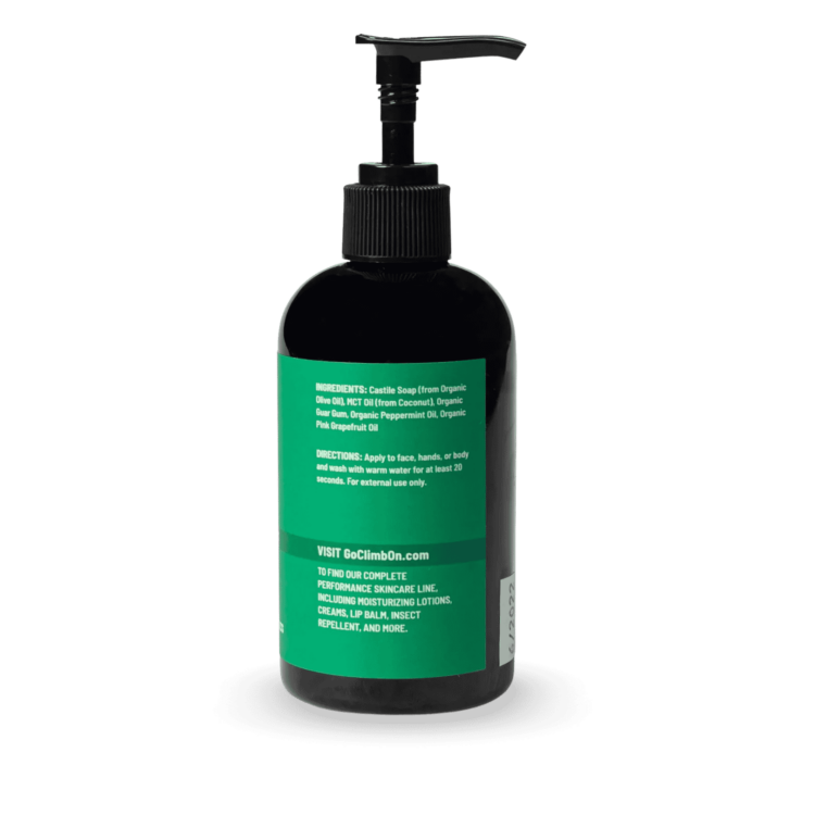 climbon facen and hand soap