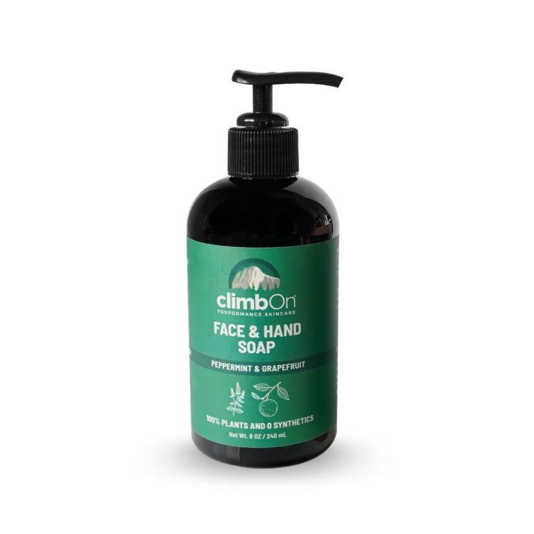 climbon facen and hand soap